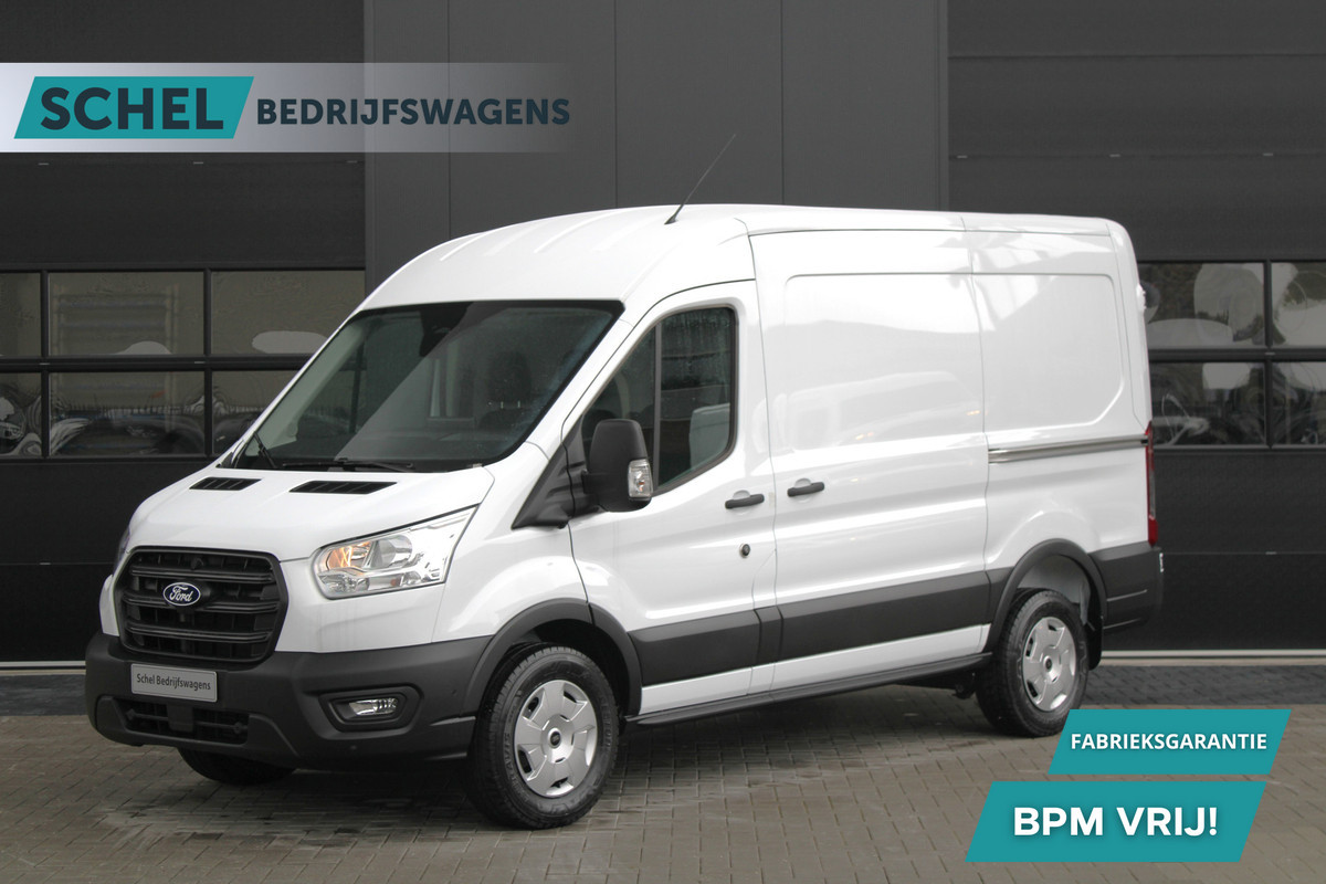 Ford Transit 350 2.0 TDCI L2H2 Trend 130pk - Facelift - 2x Schuifdeur - Adaptive Cruise - Navigatie - Blind Spot - 360 Camera - Stoel - Stuur Ford Transit 350 2.0 TDCI L2H2 Trend 130pk - Facelift - 2x Schuifdeur - Adaptive Cruise - Navigatie - Blind Spot - 360 Camera - Stoel - Stuur