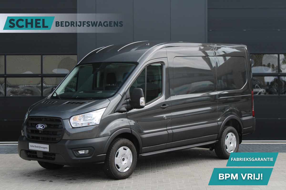 Ford Transit 350 2.0 TDCI L2H2 Trend 130pk - Facelift - Adaptive Cruise - Navigatie - Blind Spot - 360 Camera - Stoel - Stuurverwarming - Rij Ford Transit 350 2.0 TDCI L2H2 Trend 130pk - Facelift - Adaptive Cruise - Navigatie - Blind Spot - 360 Camera - Stoel - Stuurverwarming - Rij