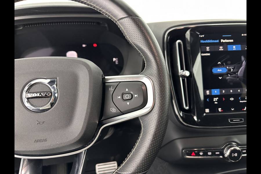 Volvo XC40 Recharge P8 AWD R-Design [ 3-Fase ] (INCL-BTW) *HEATPUMP | LEATHER-ALCANTARA | DIGI-COCKPIT | FULL-LED | PREMIUM-AUDIO | TOP-VIEW | CARPLAY | NAVI-FULLMAP | ECC | PDC | HEATED-SPORTSEATS | BLIS | PRIVACY-GLASS | 19''ALU *