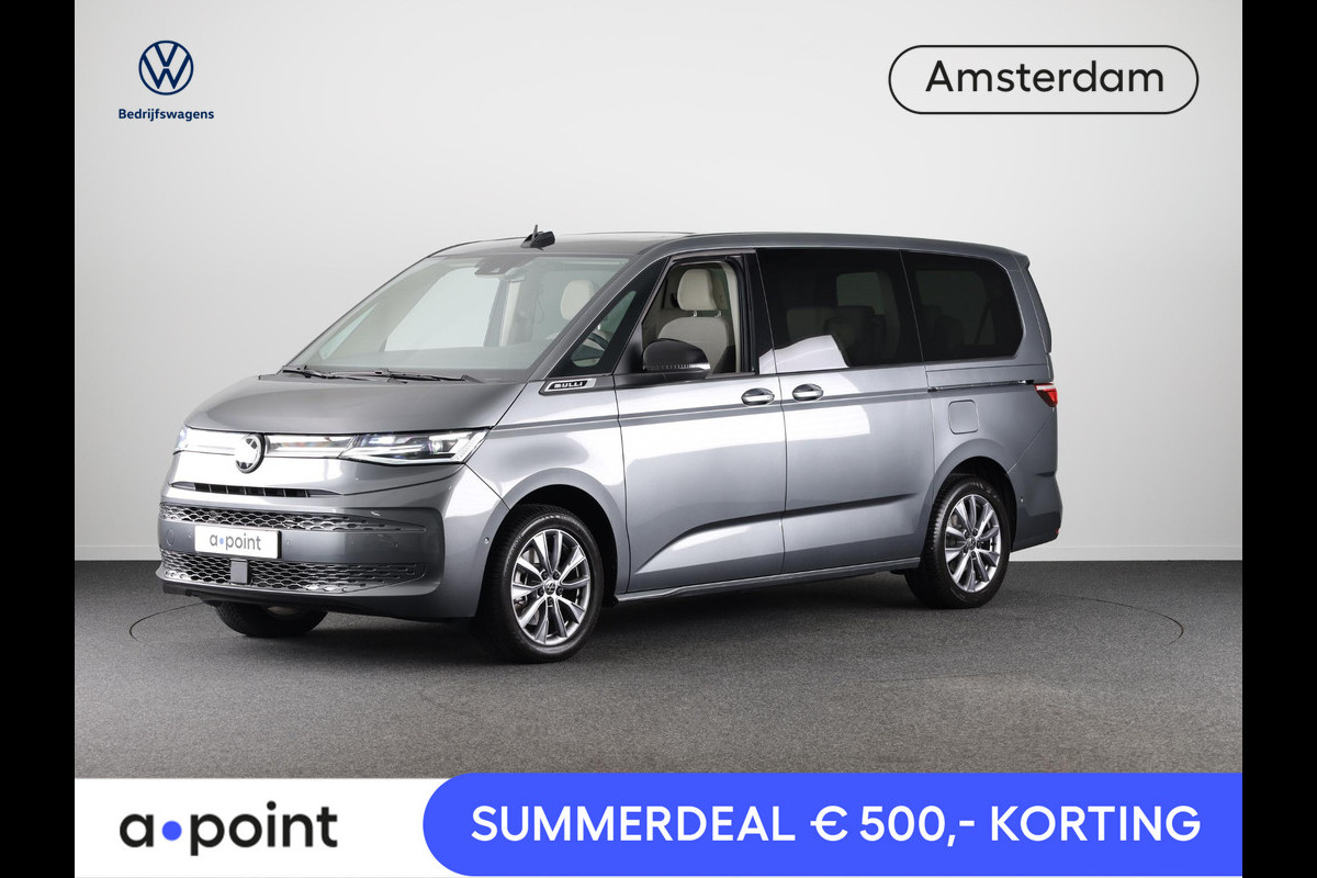 Volkswagen Multivan 1.5 eHybrid L2 Bulli Edition 4Motion 7 persoons | Trekhaak | Assistentiepakket | Verwarmbare voorstoelen Volkswagen Multivan 1.5 eHybrid L2 Bulli Edition 4Motion 7 persoons | Trekhaak | Assistentiepakket | Verwarmbare voorstoelen