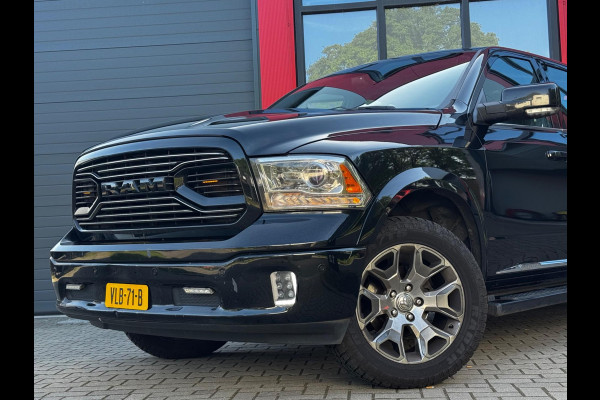 Dodge Ram 1500 5.7 V8 CREW CAB GAS LIMITED DONKERE HEMEL SCHUIFDAK LUCHTVERING RAMBOX TREKHAAK 3500KG STOELVERWARMING