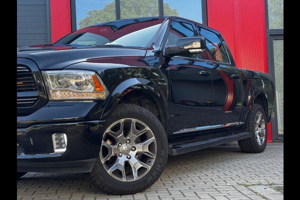 Dodge Ram 1500 5.7 V8 CREW CAB GAS LIMITED DONKERE HEMEL SCHUIFDAK LUCHTVERING RAMBOX TREKHAAK 3500KG STOELVERWARMING