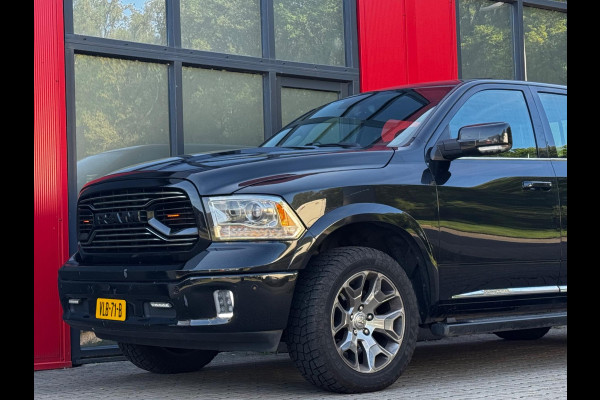Dodge Ram 1500 5.7 V8 CREW CAB GAS LIMITED DONKERE HEMEL SCHUIFDAK LUCHTVERING RAMBOX TREKHAAK 3500KG STOELVERWARMING