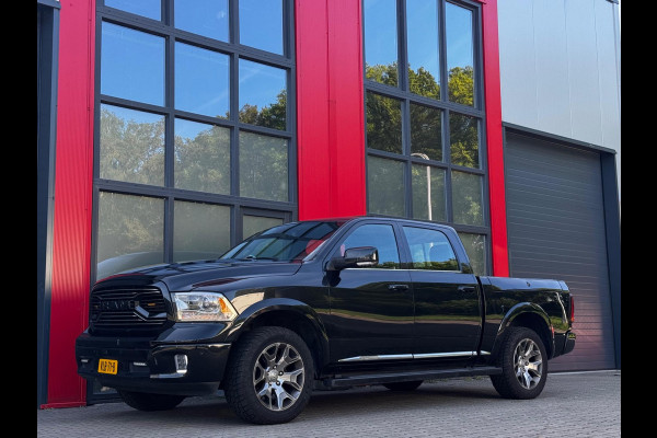 Dodge Ram 1500 5.7 V8 CREW CAB GAS LIMITED DONKERE HEMEL SCHUIFDAK LUCHTVERING RAMBOX TREKHAAK 3500KG STOELVERWARMING