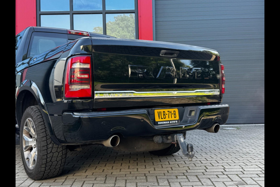 Dodge Ram 1500 5.7 V8 CREW CAB GAS LIMITED DONKERE HEMEL SCHUIFDAK LUCHTVERING RAMBOX TREKHAAK 3500KG STOELVERWARMING