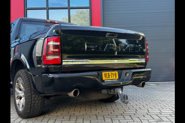 Dodge Ram 1500 5.7 V8 CREW CAB GAS LIMITED DONKERE HEMEL SCHUIFDAK LUCHTVERING RAMBOX TREKHAAK 3500KG STOELVERWARMING