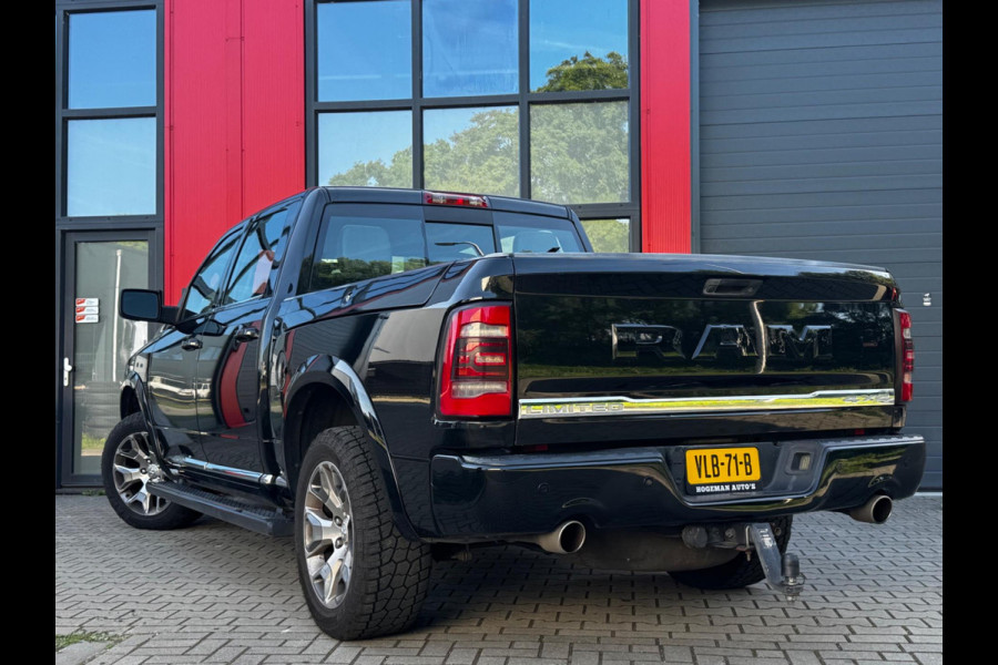 Dodge Ram 1500 5.7 V8 CREW CAB GAS LIMITED DONKERE HEMEL SCHUIFDAK LUCHTVERING RAMBOX TREKHAAK 3500KG STOELVERWARMING