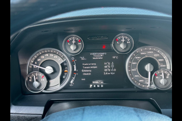 Dodge Ram 1500 5.7 V8 CREW CAB GAS LIMITED DONKERE HEMEL SCHUIFDAK LUCHTVERING RAMBOX TREKHAAK 3500KG STOELVERWARMING