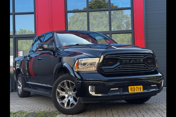 Dodge Ram 1500 5.7 V8 CREW CAB GAS LIMITED DONKERE HEMEL SCHUIFDAK LUCHTVERING RAMBOX TREKHAAK 3500KG STOELVERWARMING