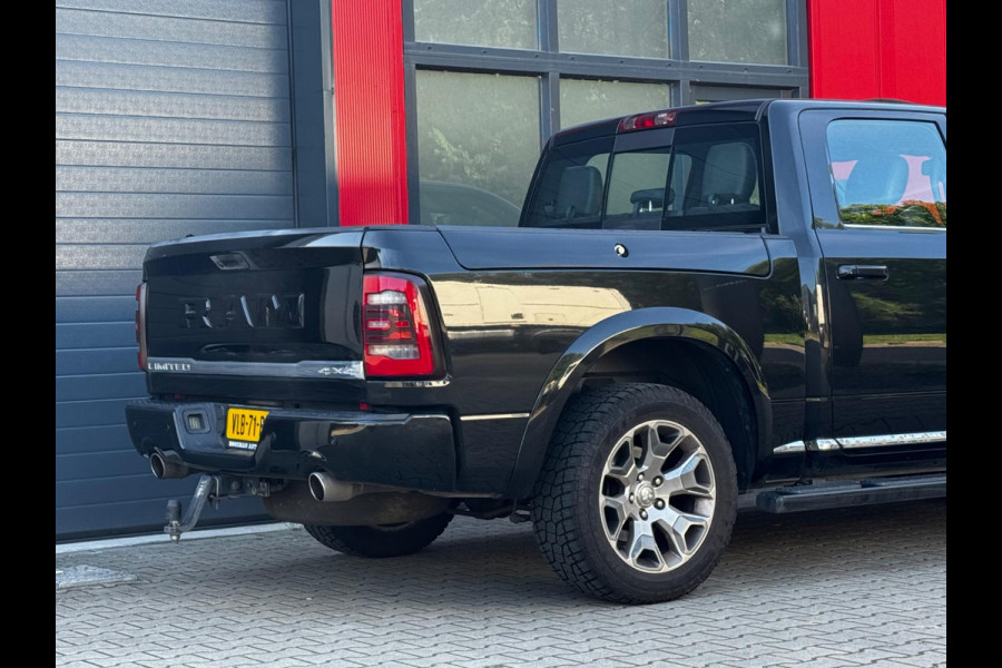 Dodge Ram 1500 5.7 V8 CREW CAB GAS LIMITED DONKERE HEMEL SCHUIFDAK LUCHTVERING RAMBOX TREKHAAK 3500KG STOELVERWARMING