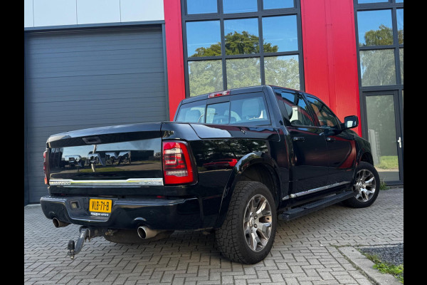 Dodge Ram 1500 5.7 V8 CREW CAB GAS LIMITED DONKERE HEMEL SCHUIFDAK LUCHTVERING RAMBOX TREKHAAK 3500KG STOELVERWARMING
