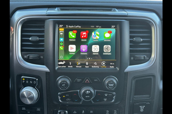 Dodge Ram 1500 5.7 V8 CREW CAB GAS LIMITED DONKERE HEMEL SCHUIFDAK LUCHTVERING RAMBOX TREKHAAK 3500KG STOELVERWARMING