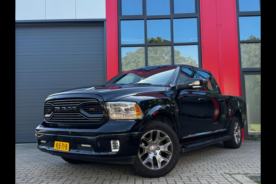 Dodge Ram 1500 5.7 V8 CREW CAB GAS LIMITED DONKERE HEMEL SCHUIFDAK LUCHTVERING RAMBOX TREKHAAK 3500KG STOELVERWARMING
