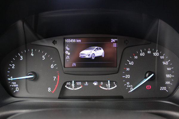 Ford Fiesta 1.0-100pk EcoBoost Titanium. Mooie en zuinige Ford Fiesta in de luxe Titanium uitvoering.
