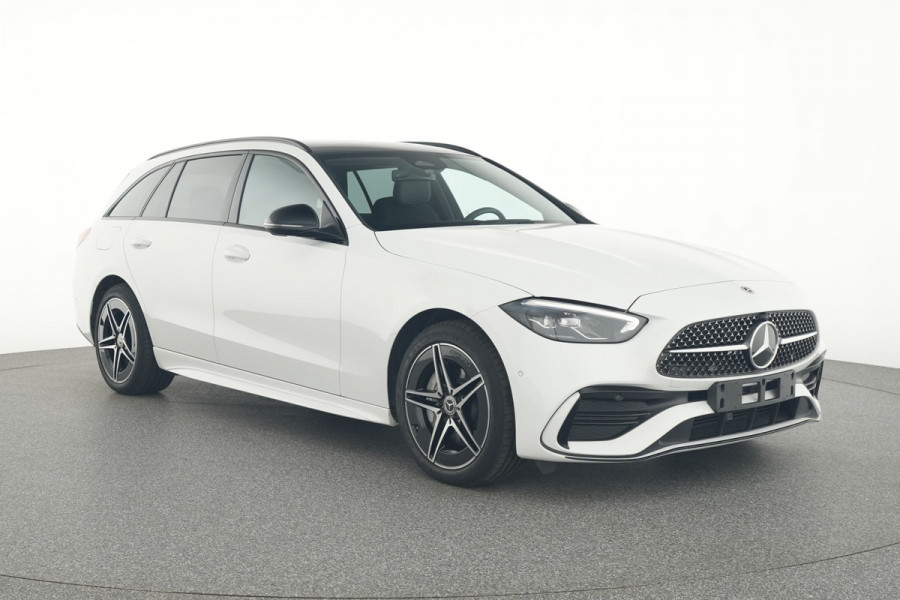 Mercedes-Benz C-Klasse Estate 300 e AMG Plug-In Hybride | AMG Line | Night Pakket | Trekhaak | Panorama Schuif-Kanteldak | Keyless-Go | Inclusief 24 maanden MB Certified garantie voor Europa.