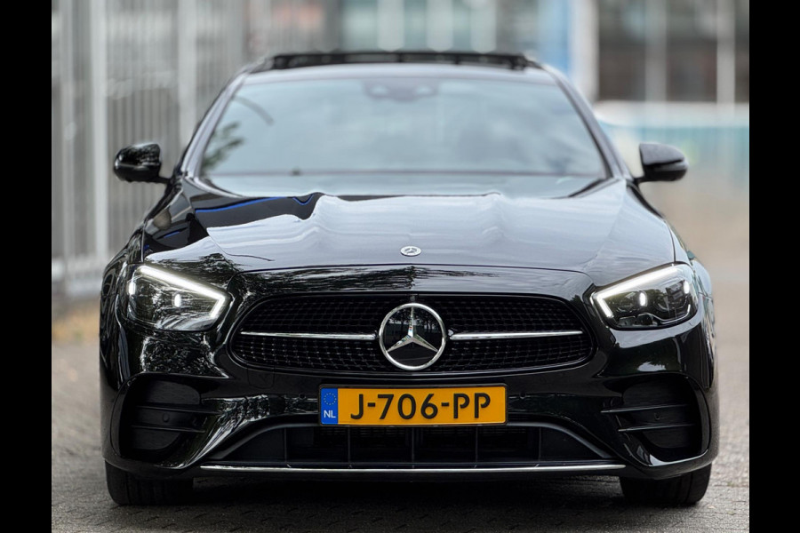 Mercedes-Benz E-Klasse AMG Pano Burmester Drive Pilot Memory Sfeerverlichting Dodehoeksensor Adaptive cruise Dealerondehrouden