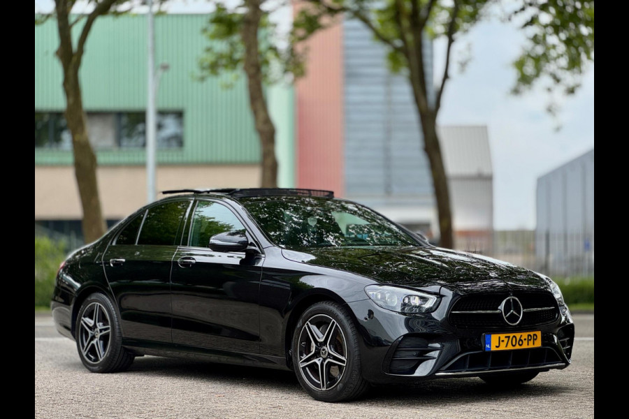 Mercedes-Benz E-Klasse AMG Pano Burmester Drive Pilot Memory Sfeerverlichting Dodehoeksensor Adaptive cruise Dealerondehrouden