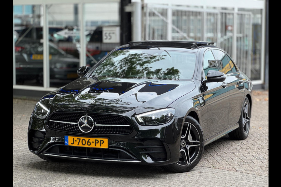 Mercedes-Benz E-Klasse AMG Pano Burmester Drive Pilot Memory Sfeerverlichting Dodehoeksensor Adaptive cruise Dealerondehrouden