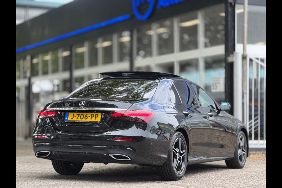 Mercedes-Benz E-Klasse AMG Pano Burmester Drive Pilot Memory Sfeerverlichting Dodehoeksensor Adaptive cruise Dealerondehrouden