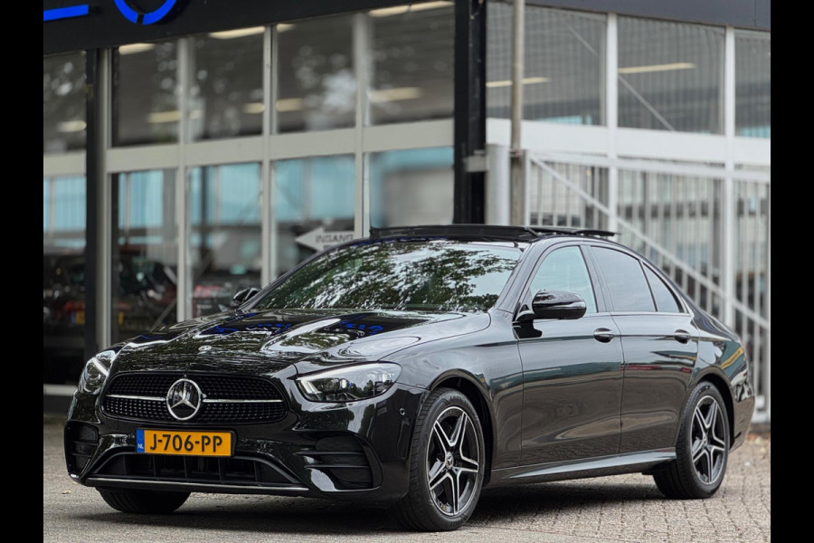 Mercedes-Benz E-Klasse AMG Pano Burmester Drive Pilot Memory Sfeerverlichting Dodehoeksensor Adaptive cruise Dealerondehrouden