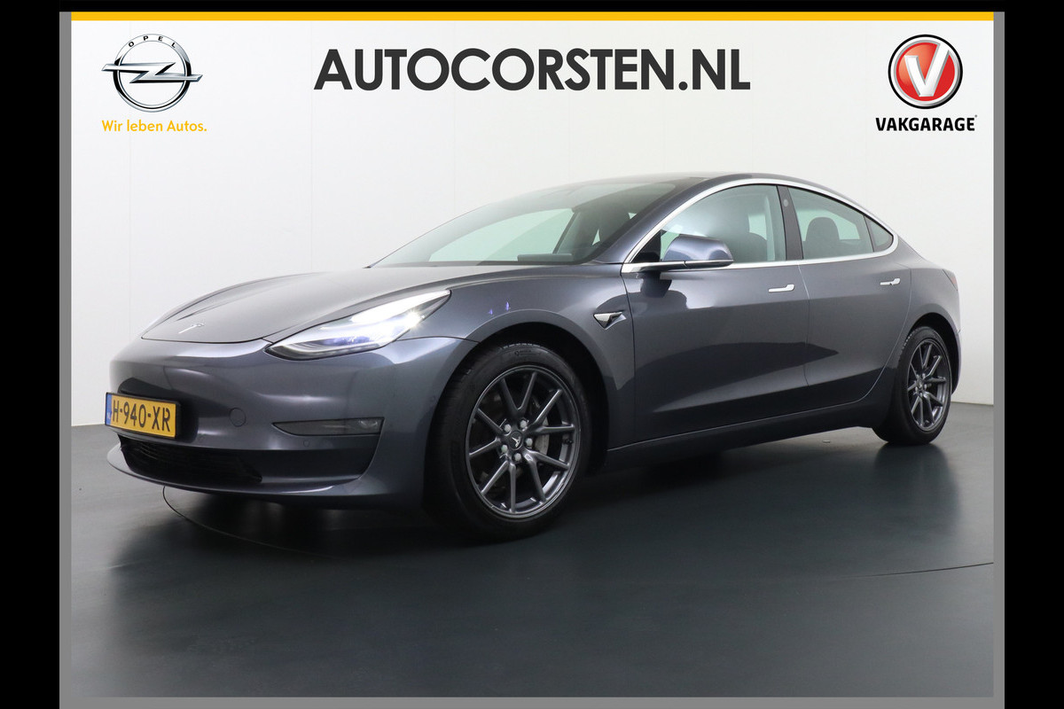 Tesla Model 3 Long Range AWD 75kWh 463PK Lmv FSD-3 Computer Premium Audio AutoPilot Panoramadak Camera's Leer Adaptive-Cruise-Control+Stop&Go  4WD Stoel en achterbank verwarming Elektr.Stoelen+Memory+Easy-Entry WiFi 1e Eigenaar Origineel Nederlandse Auto Garantie op Accu/Motor tot 25-06-2028/192.000km