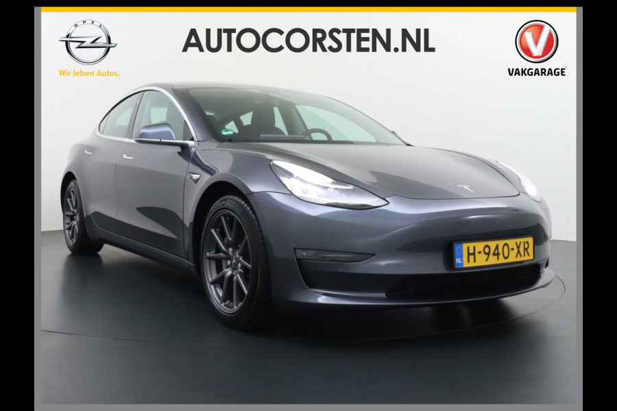 Tesla Model 3 Long Range AWD 75kWh 463PK Lmv FSD-3 Computer Premium Audio AutoPilot Panoramadak Camera's Leer Adaptive-Cruise-Control+Stop&Go  4WD Stoel en achterbank verwarming Elektr.Stoelen+Memory+Easy-Entry WiFi 1e Eigenaar Origineel Nederlandse Auto Garantie op Accu/Motor tot 25-06-2028/192.000km