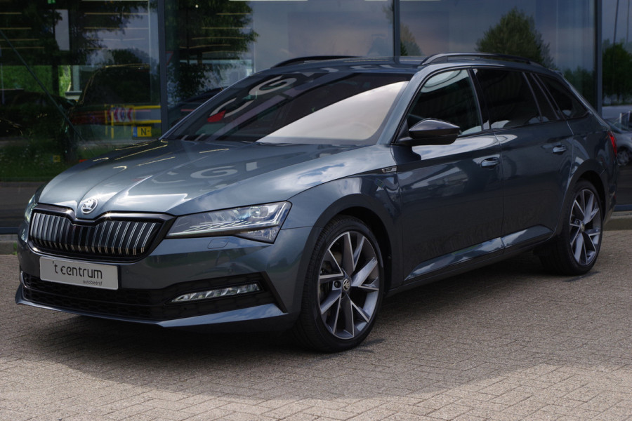 Škoda Superb Combi 1.4 TSI iV Sportline 218 PK BNS PHEV, Trekhaak, Memory, Canton Sound, Carplay, Camera