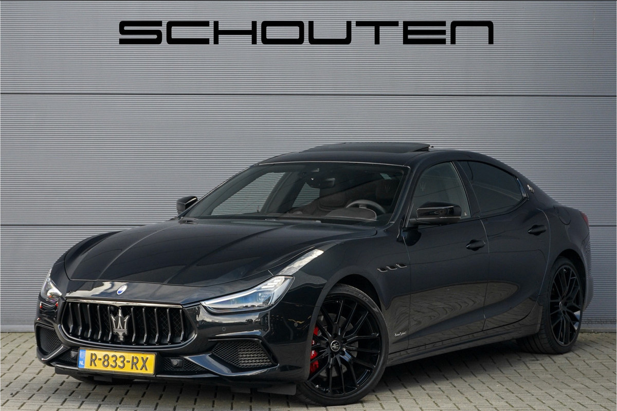 Maserati Ghibli 3.0 V6 Modena SQ4 430PK H/K Schuifdak Stoelventilatie 21"