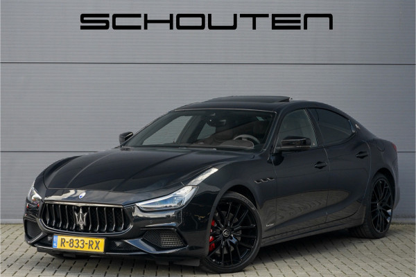 Maserati Ghibli 3.0 V6 Modena SQ4 430PK H/K Schuifdak Stoelventilatie 21"