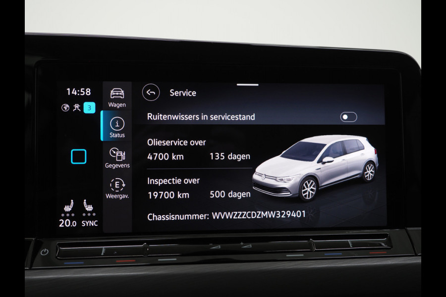 Volkswagen Golf 1.4 eHybrid Style 204PK | Massage | Head Up | Virtual | Keyless | Adaptive Cruise | Carplay | DAB
