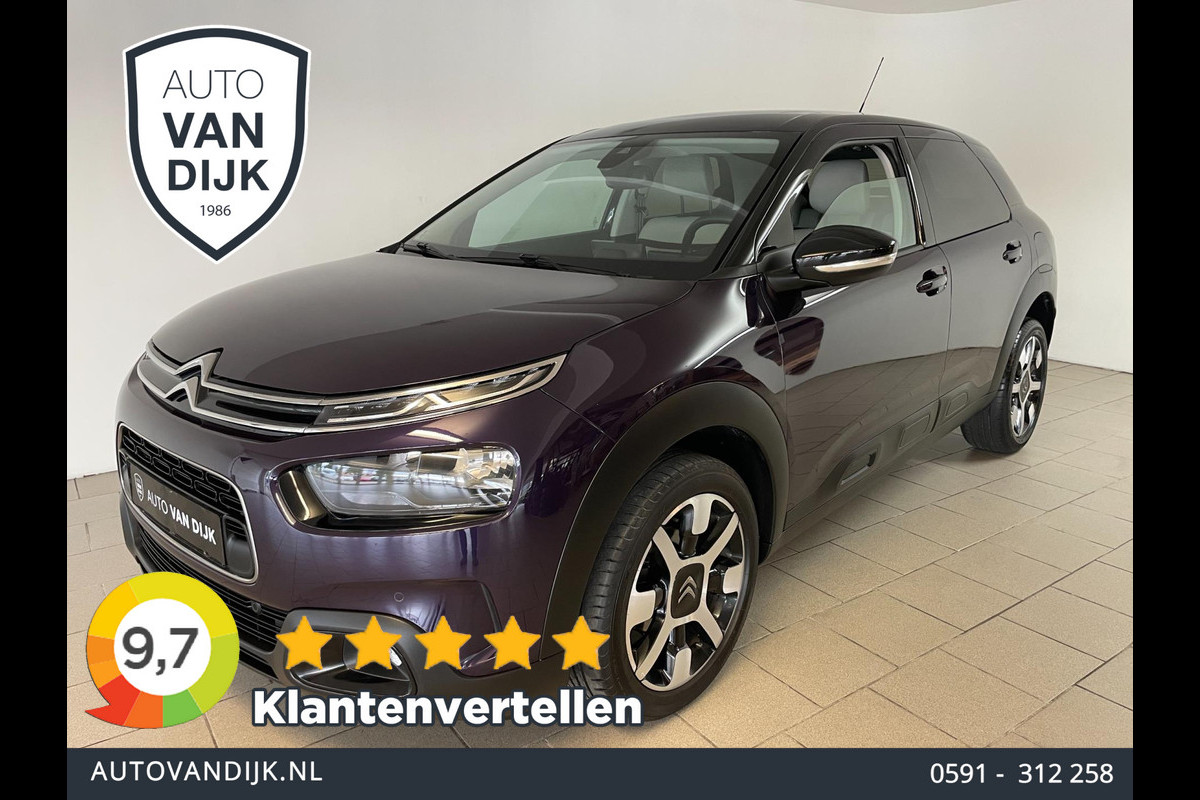 Citroën C4 Cactus 1.2 Shine 110PK AUTOMAAT AIRCO CLIMA NAVI CRUISE PANO LEER STOELVERW PDC CAM 1STE EIG NIEUWSTAAT