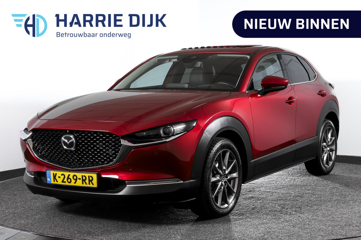 Mazda CX-30 2.0 e-SkyActiv-X M Hybrid 180 PK Luxury | S/K-Dak | Adapt. Cruise | Stoel-+Stuurverw. | PDC | 360 Camera | NAV + App. Connect | ECC | Bose | Elek. Klep | LM 18" | Mazda CX-30 2.0 e-SkyActiv-X M Hybrid 180 PK Luxury | S/K-Dak | Adapt. Cruise | Stoel-+Stuurverw. | PDC | 360 Camera | NAV + App. Connect | ECC | Bose | Elek. Klep | LM 18" |