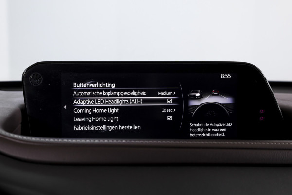 Mazda CX-30 2.0 e-SkyActiv-X M Hybrid 180 PK Luxury | S/K-Dak | Adapt. Cruise | Stoel-+Stuurverw. | PDC | 360 Camera | NAV + App. Connect | ECC | Bose | Elek. Klep | LM 18" |