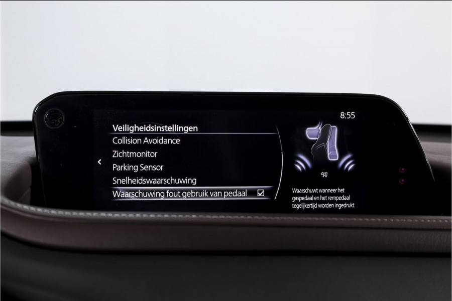 Mazda CX-30 2.0 e-SkyActiv-X M Hybrid 180 PK Luxury | S/K-Dak | Adapt. Cruise | Stoel-+Stuurverw. | PDC | 360 Camera | NAV + App. Connect | ECC | Bose | Elek. Klep | LM 18" |