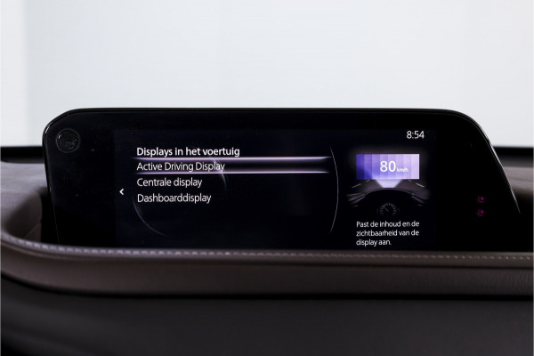 Mazda CX-30 2.0 e-SkyActiv-X M Hybrid 180 PK Luxury | S/K-Dak | Adapt. Cruise | Stoel-+Stuurverw. | PDC | 360 Camera | NAV + App. Connect | ECC | Bose | Elek. Klep | LM 18" |
