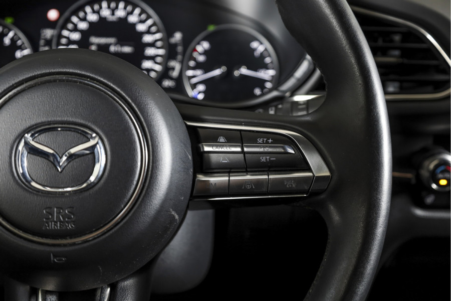 Mazda CX-30 2.0 e-SkyActiv-X M Hybrid 180 PK Luxury | S/K-Dak | Adapt. Cruise | Stoel-+Stuurverw. | PDC | 360 Camera | NAV + App. Connect | ECC | Bose | Elek. Klep | LM 18" |