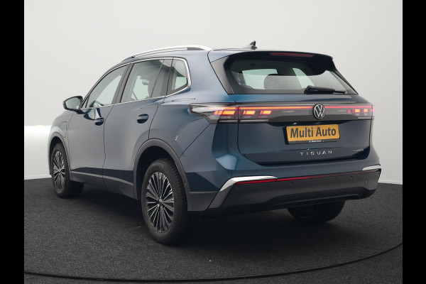 Volkswagen Tiguan 1.5 eHybrid Elegance Plug In Hybrid 204pk Dealer O.H PHEV | Trekhaak Af Fabriek | Adaptive Cruise | 360 Camera | IQ Light | Lederen Sportstoelen Massage & Memory | Virtual | Keyless | Lane Assist | Verwarmde Stuur & Stoel | Apple Carplay |