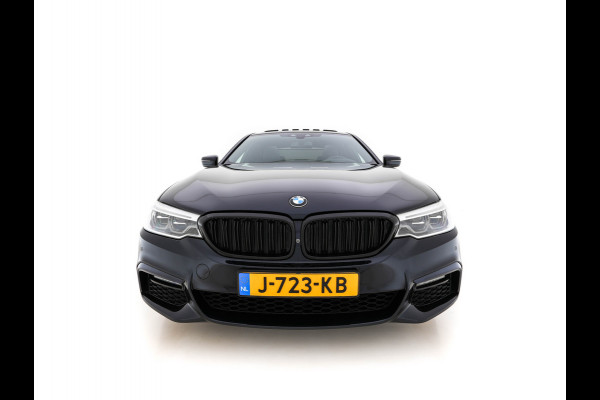 BMW 5 Serie 520d xDrive M-Sport-Pack High Executive (INCL-BTW) Aut. *PANO | LUXURY-LEATHER | FULL-LED | HEAD-UP | DIGI-COCKPIT | NAVI-FULLMAP | TOP-VIEW | MEMORY-PACK | ECC | AMBIENT-LIGHT | PDC | CRUISE | SHIFT-PADDLES | TOWBAR  | 20''ALU*