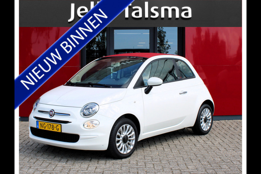 Fiat 500C 1.2 Popstar Cabrio | 15" Alu Velgen | USB/Aux aansluiting | Stuurwielbediening Alarm systeem