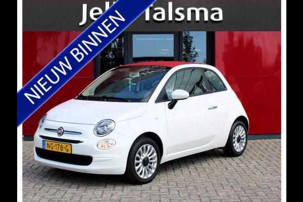 Fiat 500C 1.2 Popstar Cabrio | 15" Alu Velgen | USB/Aux aansluiting | Stuurwielbediening Alarm systeem