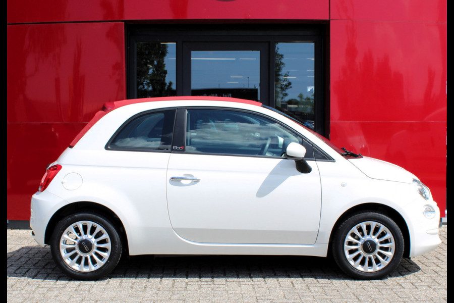 Fiat 500C 1.2 Popstar Cabrio | 15" Alu Velgen | USB/Aux aansluiting | Stuurwielbediening Alarm systeem