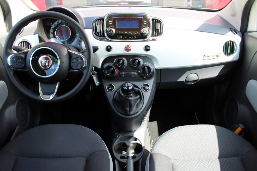 Fiat 500C 1.2 Popstar Cabrio | 15" Alu Velgen | USB/Aux aansluiting | Stuurwielbediening Alarm systeem