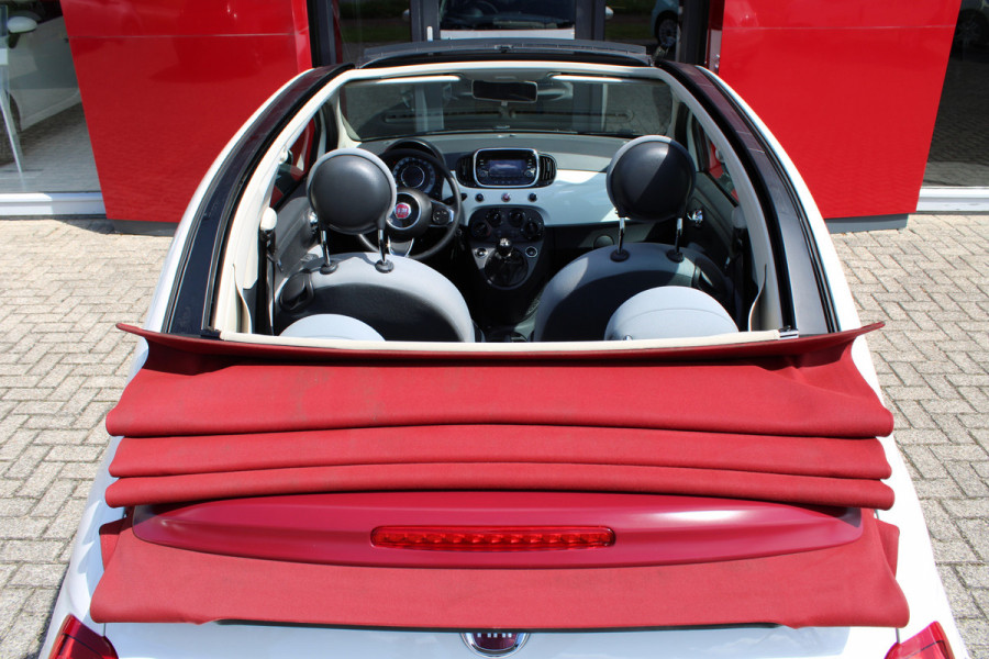 Fiat 500C 1.2 Popstar Cabrio | 15" Alu Velgen | USB/Aux aansluiting | Stuurwielbediening Alarm systeem