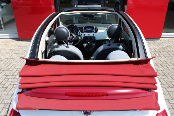 Fiat 500C 1.2 Popstar Cabrio | 15" Alu Velgen | USB/Aux aansluiting | Stuurwielbediening Alarm systeem