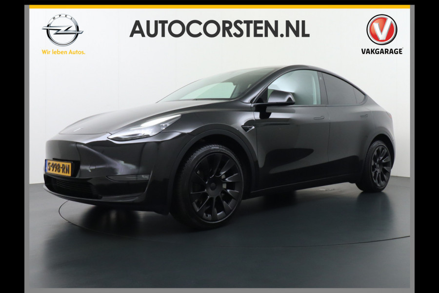 Tesla Model Y Long Range AWD 75kWh Warmtepomp Lmv 20" Autopilot FSD-Computer 3 Leder Panoramadak Elektr.Stuur+Stoel+Verwarmd Navi Ecc Premium  Camera's Elektr.AchterKlep Parkeer Assistent Sentry-Mode Privacyglas Bluetooth Dodehoek detector Connected services AMD-Ryzen Processor™ 1.600kg Trekvermogen Origineel Nederlandse Auto Garantie op Accu en Motor tot 24-03-2030 max. 192.000km