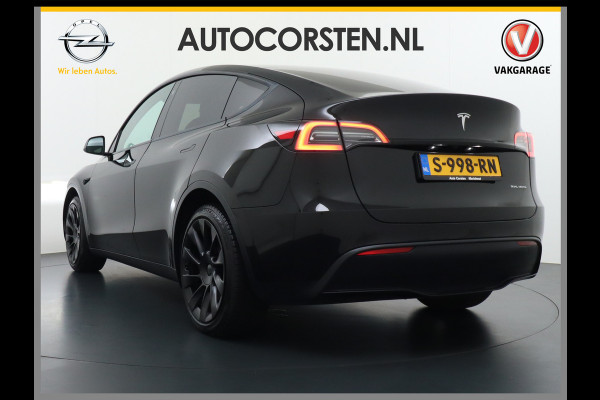 Tesla Model Y Long Range AWD 75kWh Warmtepomp Lmv 20" Autopilot FSD-Computer 3 Leder Panoramadak Elektr.Stuur+Stoel+Verwarmd Navi Ecc Premium  Camera's Elektr.AchterKlep Parkeer Assistent Sentry-Mode Privacyglas Bluetooth Dodehoek detector Connected services AMD-Ryzen Processor™ 1.600kg Trekvermogen Origineel Nederlandse Auto Garantie op Accu en Motor tot 24-03-2030 max. 192.000km