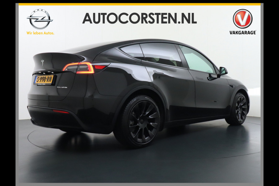 Tesla Model Y Long Range AWD 75kWh Warmtepomp Lmv 20" Autopilot FSD-Computer 3 Leder Panoramadak Elektr.Stuur+Stoel+Verwarmd Navi Ecc Premium  Camera's Elektr.AchterKlep Parkeer Assistent Sentry-Mode Privacyglas Bluetooth Dodehoek detector Connected services AMD-Ryzen Processor™ 1.600kg Trekvermogen Origineel Nederlandse Auto Garantie op Accu en Motor tot 24-03-2030 max. 192.000km