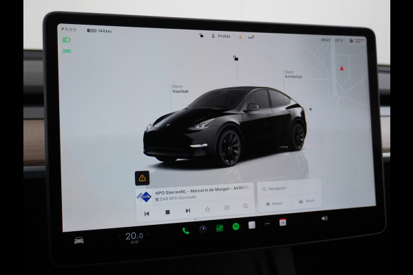 Tesla Model Y Long Range AWD 75kWh Warmtepomp Lmv 20" Autopilot FSD-Computer 3 Leder Panoramadak Elektr.Stuur+Stoel+Verwarmd Navi Ecc Premium  Camera's Elektr.AchterKlep Parkeer Assistent Sentry-Mode Privacyglas Bluetooth Dodehoek detector Connected services AMD-Ryzen Processor™ 1.600kg Trekvermogen Origineel Nederlandse Auto Garantie op Accu en Motor tot 24-03-2030 max. 192.000km