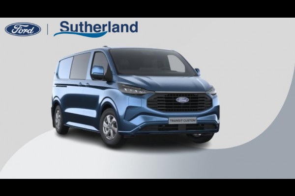 Ford Transit Custom 320 2.5 PHEV L2H1 Limited DC 233pk | | Dubbele Cabine |Dubbele zijschuifdeur | 12-weg verstel- en verwarmbare AGR Stoelen | Inklapbare trekhaak | 17 inch lichtmetalen velgen | Driver Assistance Pack Premium  | Verwarmbaar stuurwiel | Bekleding zijwand en achterdeuren (volledig) |  | PRIJS EX. BTW INCL. BPM