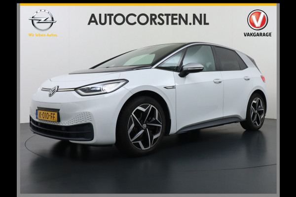 Volkswagen ID.3 58kWh 204PK First Navi Adapt.Cruise Control Pdc Apple Carplay Android Navi Ecc Led Stoel-Stuurverwarming DAB Keyless Advanced Lmv Bluetooth Regensensor Rijstrooksensor Verkeersbord detectie Mirrorlink Grootste accu Garantie op accu t/m 02-12-2028